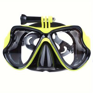 Máscara de buceo con lente de vidrio templado de visión amplia antivaho profesional caza en el mar pesca <span class=keywords><strong>Go</strong></span>-Pro esnórquel buceo libre - Product Image 4