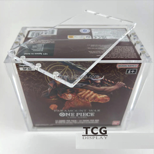Boîte de rangement en acrylique pour booster box One Piece TCG : The Time of Battle Booster Box (OP-16) avec couvercle magnétique - Product Image 3