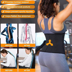 Fascia Dimagrante per Donna, Tuta Sauna per Perdita di Peso <span class=keywords><strong>con</strong></span> Fasce Sudorazione, <span class=keywords><strong>Cintura</strong></span> per Allenamento Addominale - Product Image 3