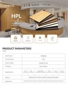 Panel HPL Compacto Ecológico E0 con Acabado de Madera en Color Sólido, Laminado de Alta Presión, Resistente al Fuego e Impermeable para Exteriores, Hospitales y Hoteles - Product Image 4