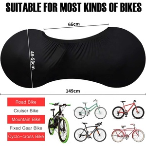 Sac de rangement de Protection de vélo imprimé personnalisé Anti-poussière couverture de roue de vélo extensible à haute élasticité - Product Image 2