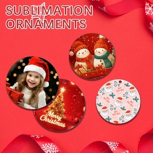 Ornements de <span class=keywords><strong>Noël</strong></span> vierges en MDF double face pour sublimation, livraison gratuite depuis l'entrepôt américain, en vrac, pour loisirs créatifs DIY - Product Image 2