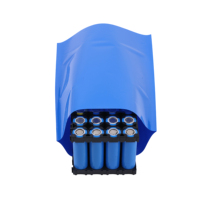 18650 21700 Selang Film Susut Panas PVC Biru untuk Kemasan Paket Baterai Lithium Lebar 210mm Tabung Susut Isolasi