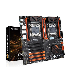 เมนบอร์ด South China Gold X99-F8DPLUS DDR4 รองรับซีพียูแบบ Dual Socket สำหรับเดสก์ท็อปเซิร์ฟเวอร์ใหม่ พร้อมโปรเซสเซอร์ E5-2696v3 ชิปเซ็ต X99 - Product Image 1