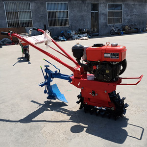 Multifunctional Gasoline Power Tiller Farm <b>Cultivator</b> Single Row Red Engine For Plowing And Soil Loosening - Product Image 3