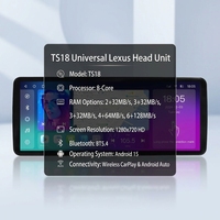 Reproductor de DVD para Auto con Android, Precio de Fábrica, Radio Estéreo para Auto de 12.3 Pulgadas, GPS, Carplay Inalámbrico para Lexus LX570 2005-2011