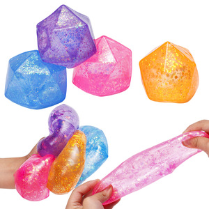Diamond Glitter Stretchy Squeeze Candy <b>Rubber</b> Stress Relief Maltose Decompression Toy for Boys and Girls 14 Years & up - Product Image 2