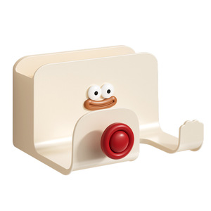 Hair Dryer Holder Wall Mounted Matte White Durable Bathroom Storage Rack - Product Image 5