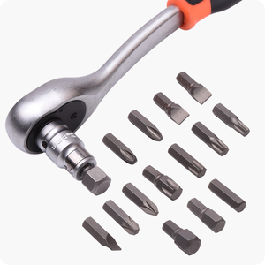 Set Perkakas Tangan Otomatis HARDEN Professional 94 PCS, Soket 1/2\" & 1/4\" DR, Kunci Perbaikan Plastik yang Dikeraskan dengan Tas untuk Penggunaan di Rumah - Product Image 6