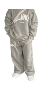 Корейская версия нового осенне-зимнего моющегося костюма с длинным рукавом Толстовка с капюшоном детские брюки спортивная одежда - Product Image 6