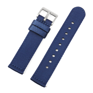 Correa de reloj de lona de 18mm, 20mm y 22mm para <span class=keywords><strong>TIMEX</strong></span> T49963 T49905, correa de nailon resistente al agua, suave y cómoda, con hebilla para <span class=keywords><strong>hombre</strong></span> - Product Image 4