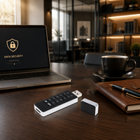 Unidad Flash USB 3.1 de Seguridad Militar con Cifrado por Hardware, 64GB 128GB para Windows y MacOS, Venta al Por Mayor de Fábrica