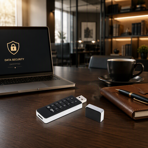 Chiavetta <span class=keywords><strong>USB</strong></span> <span class=keywords><strong>3.1</strong></span> con Crittografia Hardware per Sicurezza Dati Militare, 64GB 128GB per Windows e MacOS, Vendita all'Ingrosso - Product Image 5