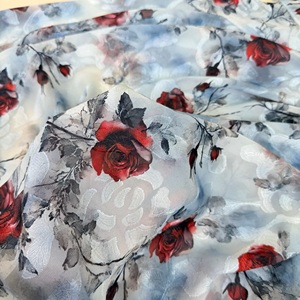 여름 원피스 위한 하이 퀄리티 폴리에스터 짠 직물 다채로운 인쇄 직물 - Product Image 6