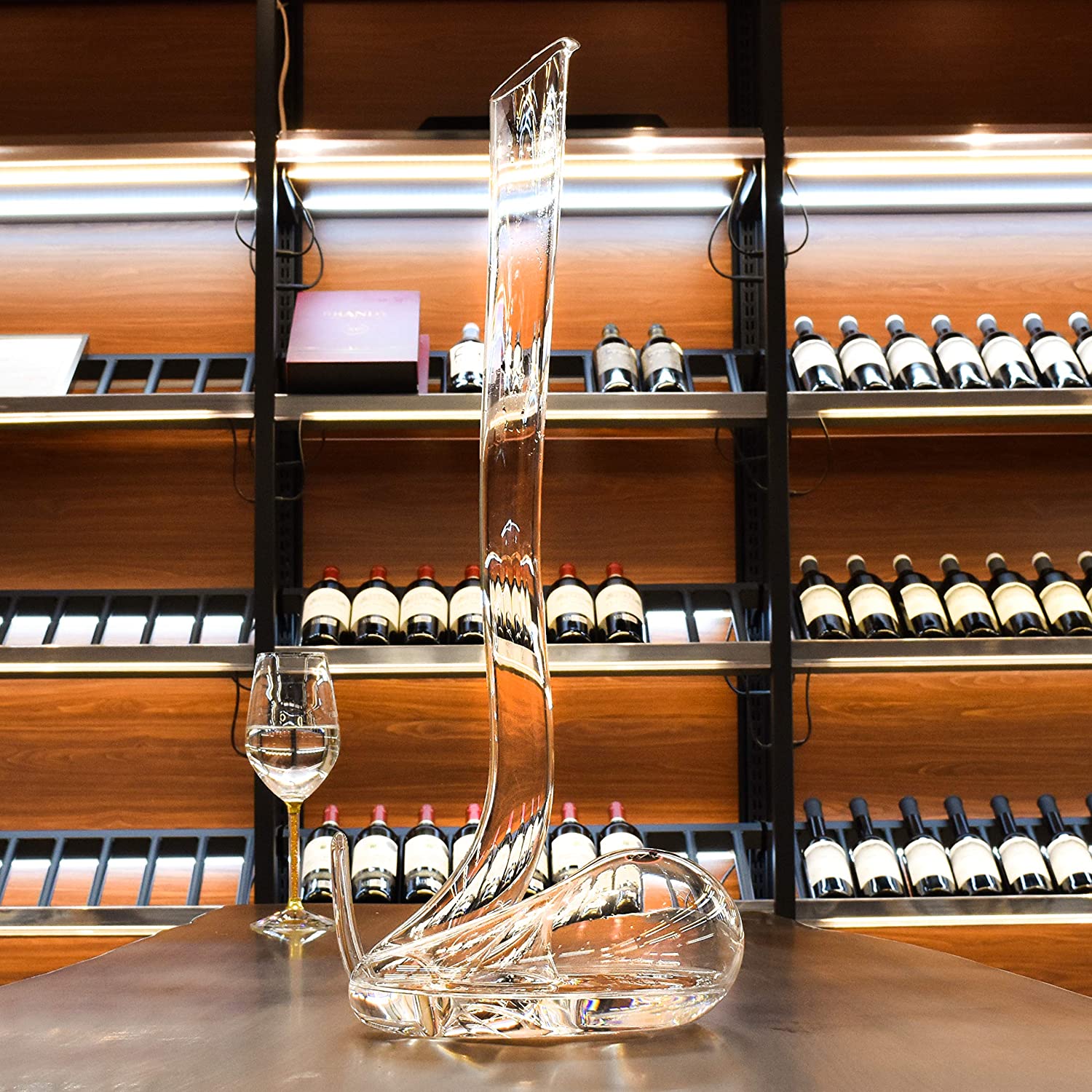 Decanter Wijnkaraf, Klassieke Wijnbeluchter, 100% Loodvrije Kristallen Wijnkaraf Rode Wijnkaraf Wijncadeaus Wijnaccessoires Wijnfles Decanter Wijnkaraf, Klassieke Wijnbeluchter, 100% Loodvrije Kristallen Wijnkaraf Rode Wijnkaraf Wijncadeaus Wijnaccessoires Wijnfles
