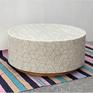 Mesa de Centro de Hueso con Incrustaciones de Diseño Artesanal, Fabricada en India, para Espacios Artísticos y de Lujo, al Mejor Precio del Mercado - Product Image 3