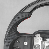 Volant de direction en fibre de carbone véritable pour Dodge Challenger Hellcat Charger Durango SRT 2015+