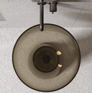 Chine production <span class=keywords><strong>en</strong></span> usine Nouveau Design Transparent Bleu 100% Pur Acrylique Pierre Artificielle Lavabo - Product Image 2