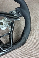Volant de direction en cuir perforé de haute qualité en fibre de carbone pour Honda CRV, en stock