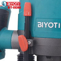 Défonceuse électrique professionnelle BYT-ER380 1600W pour le travail du bois, avec mandrin 6mm, 8mm, 1/4 pouce et vitesse variable