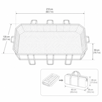 Aufblasbarer Swimmingpool Ohne Montage Faltbarer Kinderpool mit Rutsche PVC-Material für Zuhause mit Stahlrohrunterstützung