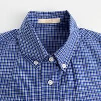 VETLURY - Blouse à manches longues à carreaux de qualité supérieure - Chemise en coton tricoté respirant à carreaux - Haut décontracté chic français pour le bureau - OEM ODM