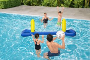 Offre Spéciale <span class=keywords><strong>Bestway</strong></span> 52133 Équipement <span class=keywords><strong>de</strong></span> <span class=keywords><strong>Jeux</strong></span> Aquatiques, Ensemble <span class=keywords><strong>de</strong></span> Volley-ball <span class=keywords><strong>Gonflable</strong></span> en Nylon pour Piscine pour Enfants - Product Image 2