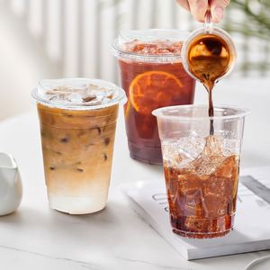 Food Grade Biodegradable Customized PLA Plastic <b>Cup</b> 90mm Diameter Reusable <b>Straw</b> <b>Lid</b> for Coffee & Milk Tea with Custom Sizes - Product Image 4