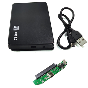 Boîtier de disque dur HDD en plastique haute vitesse USB2.0, boîte de 2.5 pouces, système de stockage externe caddy de 1 to pour boîtier de disque dur SATA de 2.5 pouces