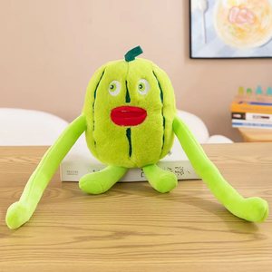 <span class=keywords><strong>Peluche</strong></span> a Forma di Anguria con Grandi Labbra Rosse, Morbido Pupazzo a Forma di Frutta per Decorazione Casa e Gioco - Product Image 1