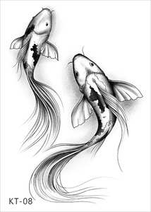 Tatouages temporaires jetables CT, motifs floraux colorés et sexy, différents designs, autocollants à transfert d'eau, faux tatouages en gros - Product Image 4