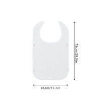Vente Flash : Tablier de Repas Sans Manches en Polyester Anti-Taches pour Etablissements de Soins, avec Poche – Aide à l'Alimentation et à la Rééducation pour Personnes Âgées