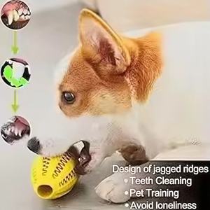 Fabrika satış özel yumuşak Pet oyuncaklar komik doğal top köpek Chew oyuncak gıda top oyuncak ekstra sert lastik top - Product Image 6
