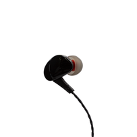 2025 penjualan Baru Headset musik Stereo sempurna Hitam 3.5mm Earphone In-Ear headphone Earphone berkabel Logo kustom
