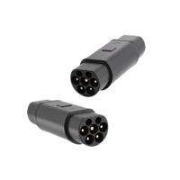 Adaptateur de charge pour véhicules électriques triphasé Type 2 vers GBT, convertisseur étanche IEC 62196 vers GB/T pour la recharge domestique et publique des véhicules électriques
