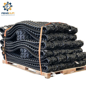 Groupe de patins de chenilles en caoutchouc pour excavatrice agricole, chenilles en caoutchouc 180x60x37, chenilles en caoutchouc 400x72.5x72 - Product Image 5