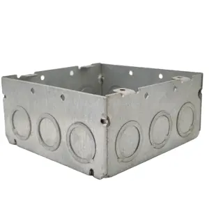 4インチ2-1/8 "深さ正方形溶接電気接合鋼コンセントボックス