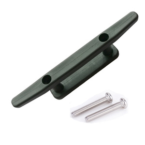 Hhp Anchor Boat Cleat 100mm สกรูสแตนเลสสีดำสำหรับการจัดการเชือกเรือคายัคและเรือแคนู - Product Image 1