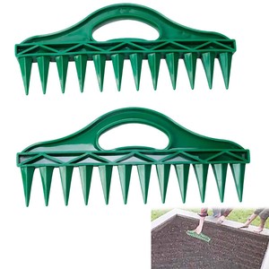 Herramienta de jardinería para semilleros, perforadora manual de plástico para aflojar la tierra, perforadora de agujeros para jardinería doméstica y plantación de vegetales. - Product Image 2