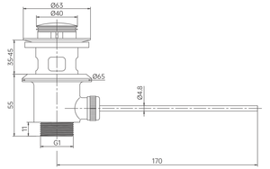 Desagüe de Lavabo de Zinc Cromado de 1 Pulgada para Baño de Hotel Moderno, con Palanca Controlable, Fácil Instalación, Diseño Portátil y Fácil de Limpiar - Product Image 5