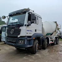 Camion malaxeur à béton d'occasion de marque Schwing, modèle 2021, robuste, 371/400 CV, norme d'émission Euro V, châssis SHACMAN 8X4, 12 m3
