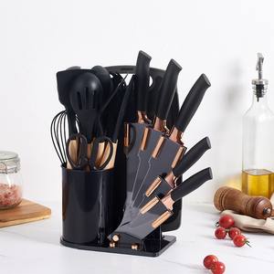 Lot de 19 ustensiles de cuisine en silicone antiadhésifs avec poignée, comprenant spatule et cuillère – Outils de cuisson essentiels pour la vente en gros - Product Image 2