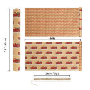 Thickened Matte Craft <b>Paper</b> Double-sided Pattern Red Car Wrapping <b>Paper</b> Factory Direct Party Gift Packaging <b>Paper</b> - Product Image 2