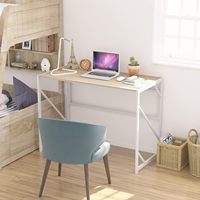 Bureau d'écriture pliable moderne pour bureau à domicile, bureau d'ordinateur, bureau pour petit espace, table basse, meubles de salon, bois plié