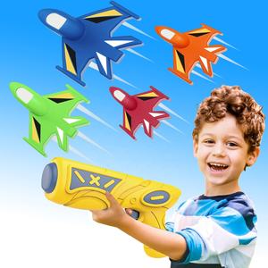 DWI Dowellin EVA pistola pistola giocattolo pistola 2 pz aereo in schiuma all'aperto aliante in schiuma volante aereo pistola giocattoli per bambini - Product Image 1
