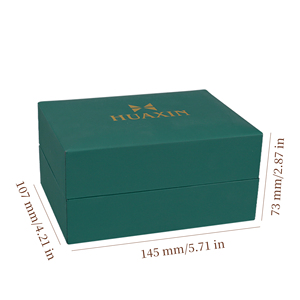 Moda Design personalizzato Golden timbrato Logo verde materiale di carta riciclata fodera in pelle scatole di plastica <span class=keywords><strong>orologio</strong></span> con schede di garanzia - Product Image 6
