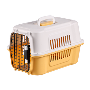 Taşınabilir plastik seyahat sandık köpekler kediler havayolu onaylı <span class=keywords><strong>Pet</strong></span> taşıma kutusu düğme moda yavru kafes kedi taşıyıcı - Product Image 3
