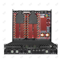 Amplifier Profesional High-Power 4 Ohm Kelas D Metal 1U EIF DP418 1800W*4 Saluran untuk DJ, Pernikahan, Panggung, dan Penggunaan Luar Ruangan