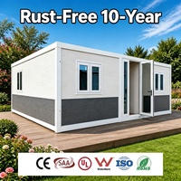 Casa Contenedor Expandible de 20 pies con Panel Sándwich Aislado, Casa Modular Prefabricada para Clima Frío, Suite de Jardín de Invierno, Casa ADU