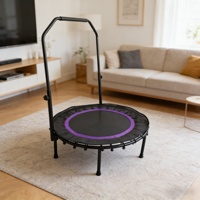 Trampoline de 40 pouces avec matériaux en polypropylène et PVC pour l'exercice à domicile et en extérieur - Équipement de fitness durable et écologique